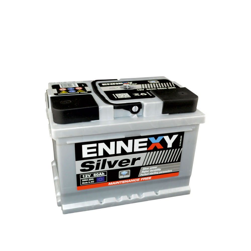 АКУМУЛАТОР ENNEXY SILVER 12V 60AH 550A Nastarta SHOP