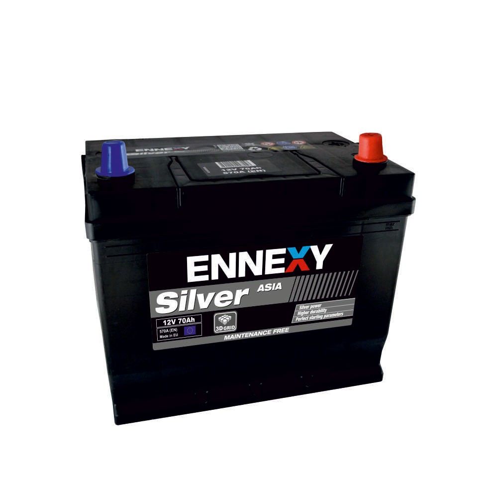 АКУМУЛАТОР ENNEXY SILVER ASIA JIS 12V 70AH Л 570A Nastarta SHOP