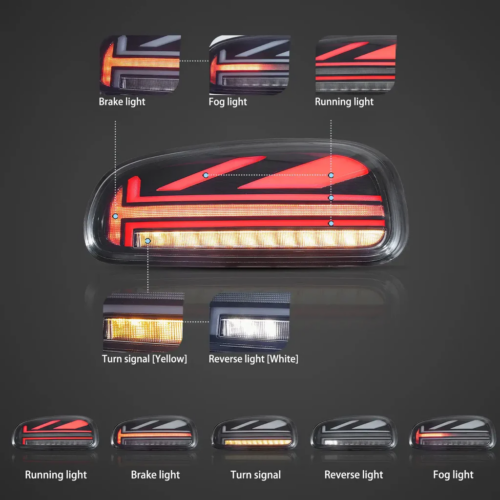 Комплект опушени динамични LED стопове за Mini Cooper Clubman 2015-2023 (F54)