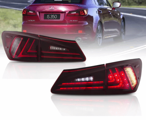 Комплект LED стопове за Lexus IS (2006-2013) с динамичен мигач - европейски стандарт