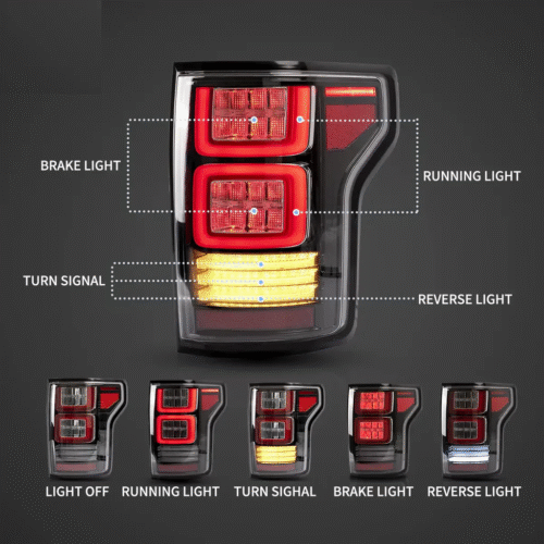 Комплект динамични LED стопове за Ford F150 MK13 (2015-2020) - европейски стандарт