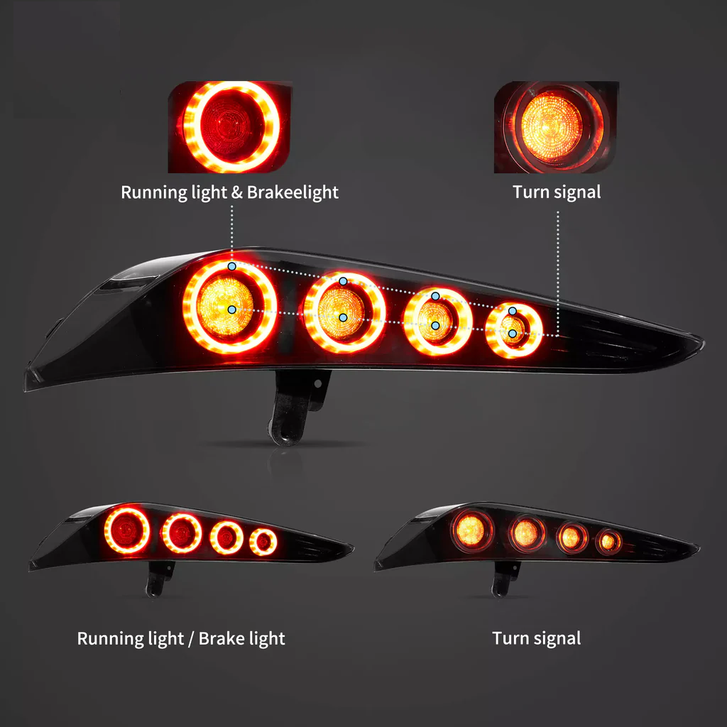 Комплект опушени динамични LED стопове за Toyota Supra GR (2019-2024) - европейски стандарт