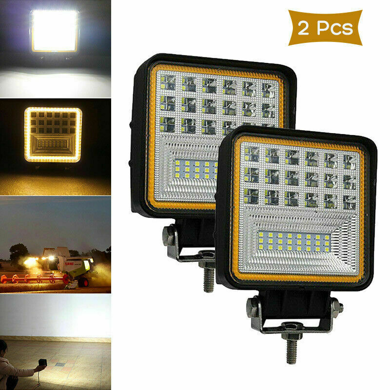 LED Работен Фар 126W Бял и Жълт с Комбиниран Лъч