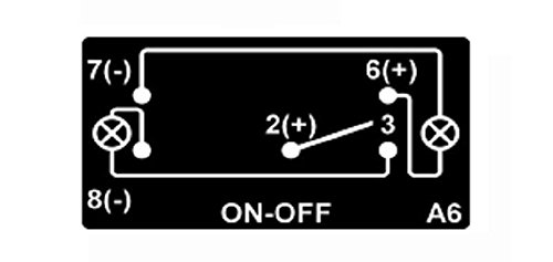 Бутон ROOF LIGHTS ON/OFF 12-24V със Синя Подсветка
