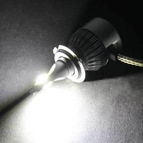 LED Крушки за Фар COB с Вентилатор - 7600lm, 6000K