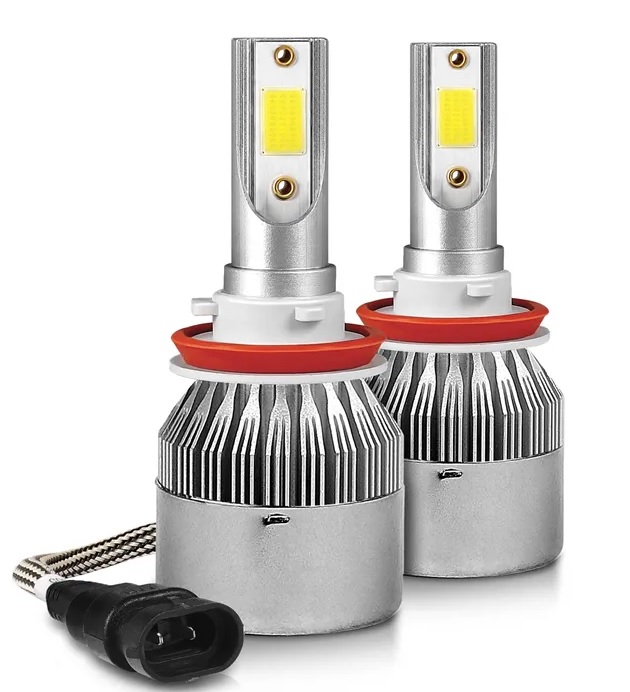 LED Крушки за Фар COB с Вентилатор - 7600lm, 6000K