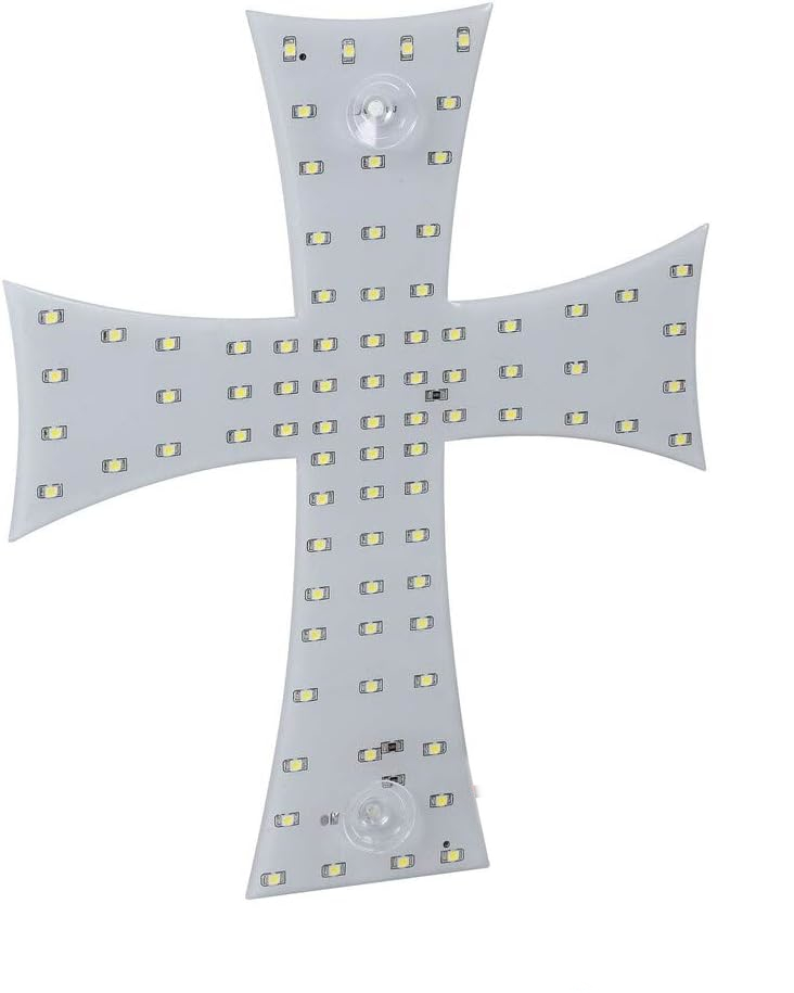 LED Кръст за Кола с 84 SMD Светодиода и Захранване от Запалка