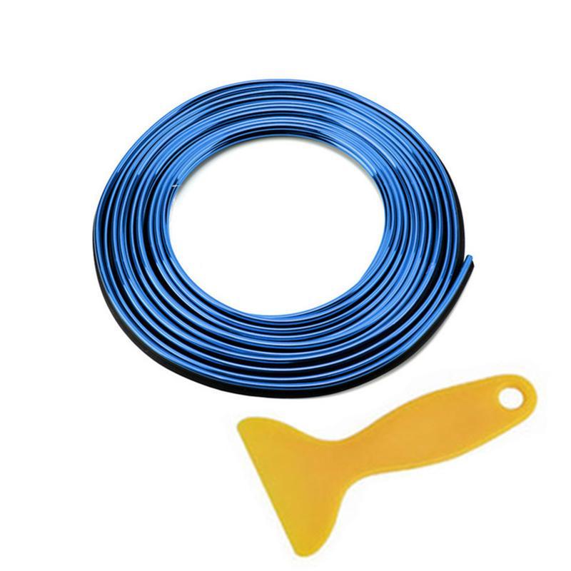 Декоративна лента за кола PVC 5М синя