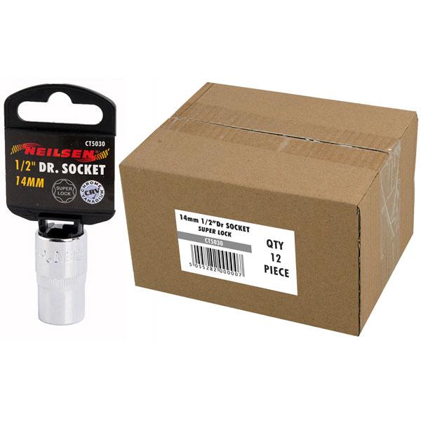 14мм Вложка Super Lock Neilsen за 1/2" Тресчотка